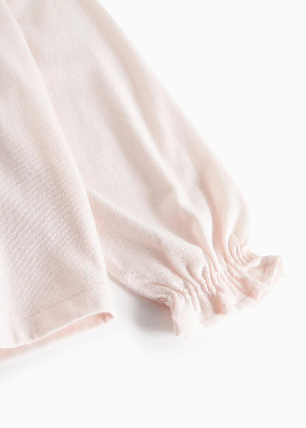 MarMar Talla Frill bluse Lilac Frost hulmønster