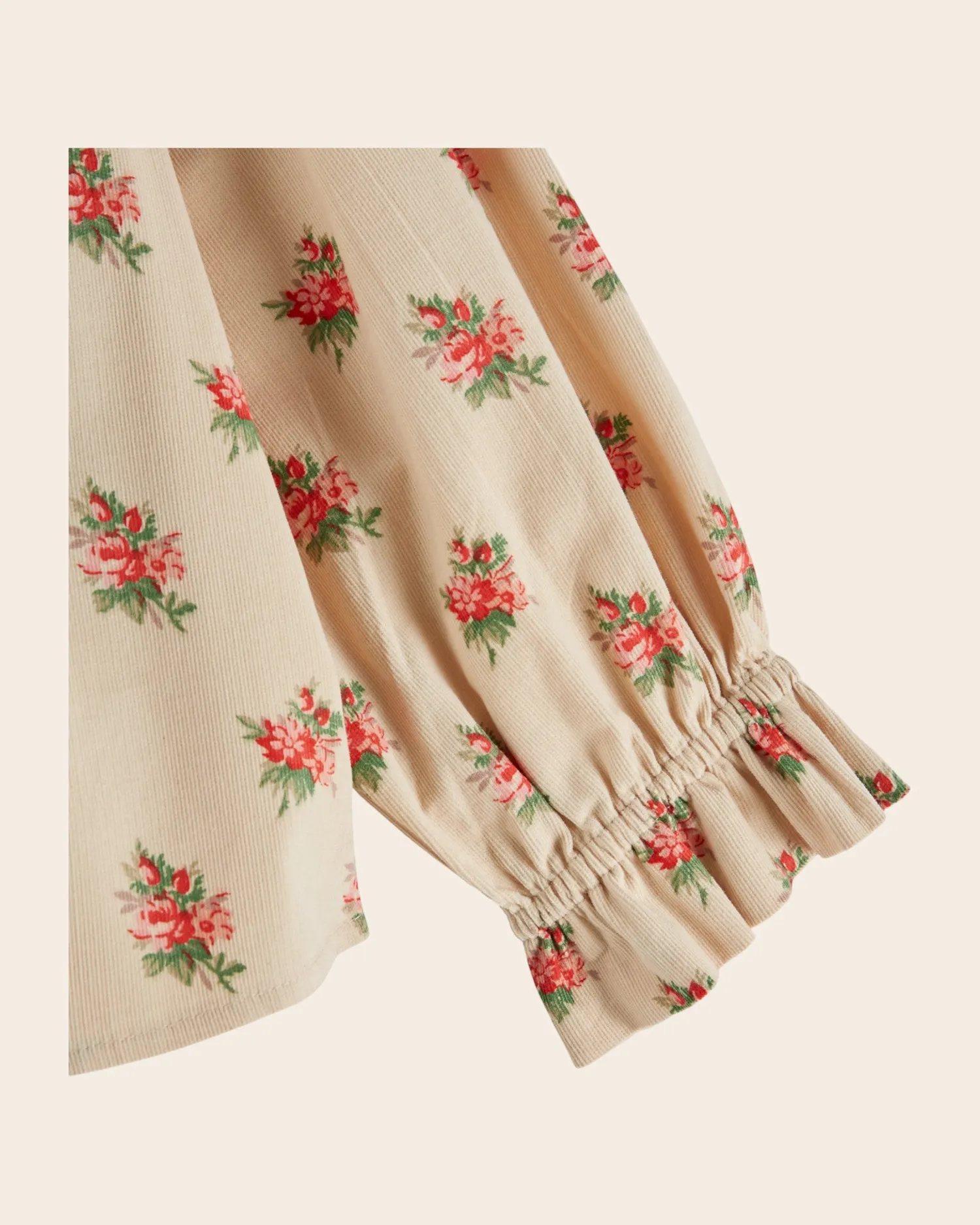 Emile et Ida Fleurs des Bois bluse beige velour 03M