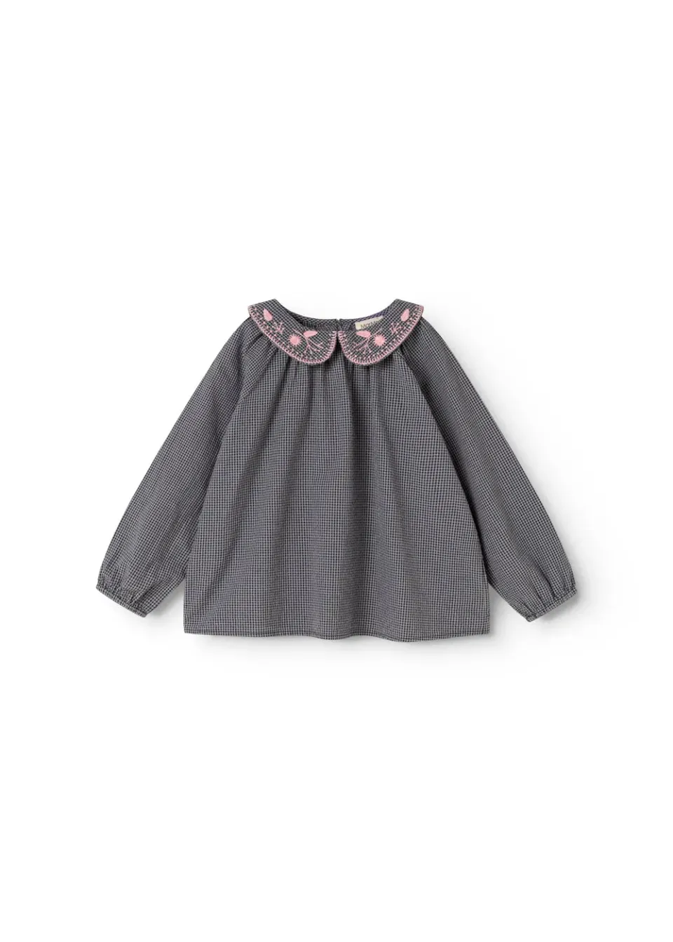 MarMar Tully bluse Pigeon Blue Check ternet
