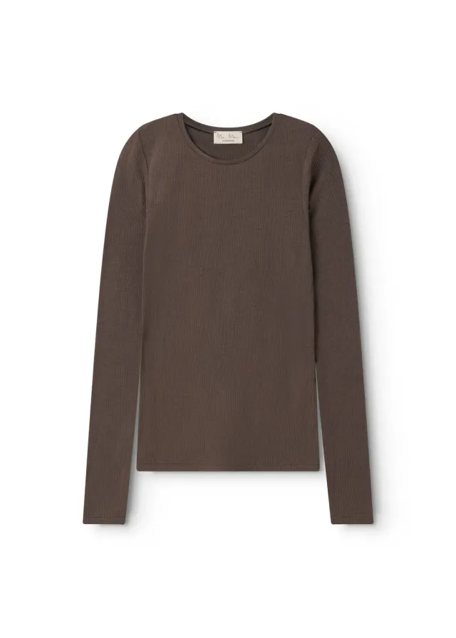 MarMar Copenhagen Tamra W uld rib bluse Terre
