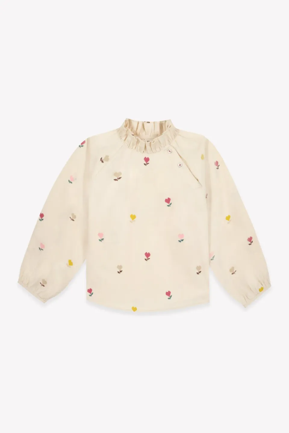 Bonton Pomette Cœur Flower bluse velour blomstret