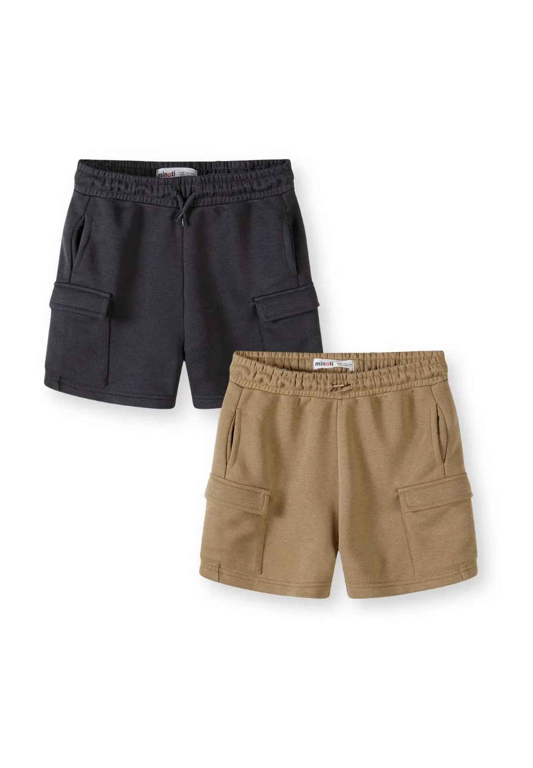 Minoti 44776 cargo shorts 2-pak camel bomuld