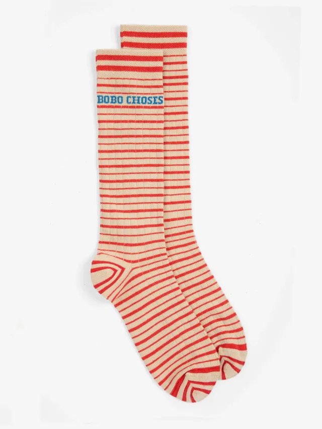 Bobo Choses All About Monsters strømper offwhite 35-37 øko