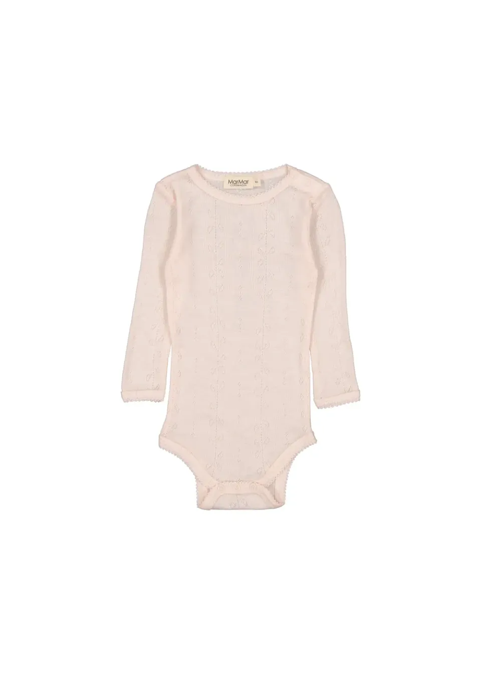 MarMar Benedikte bodystocking Pink Dahlia merinould baby