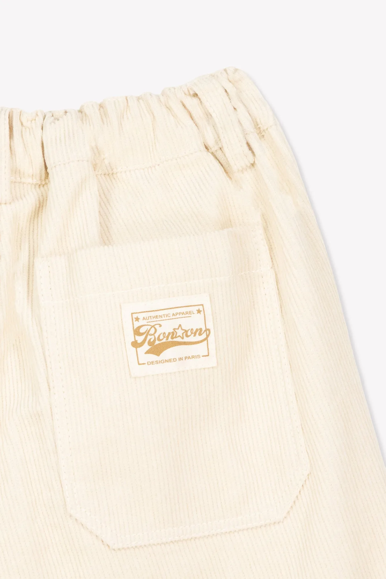 Bonton Play Milk velour bukser creme