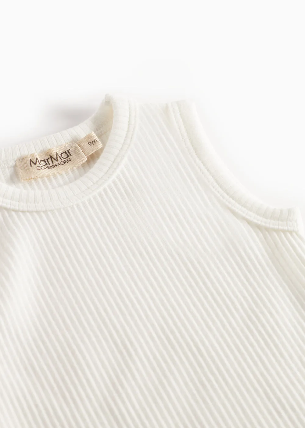MarMar Copenhagen Body Sleeveless body Gentle White rib