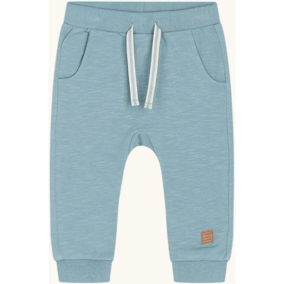 Hust & Claire Georgey Solid joggingbukser Iron Blue økologisk bomuld