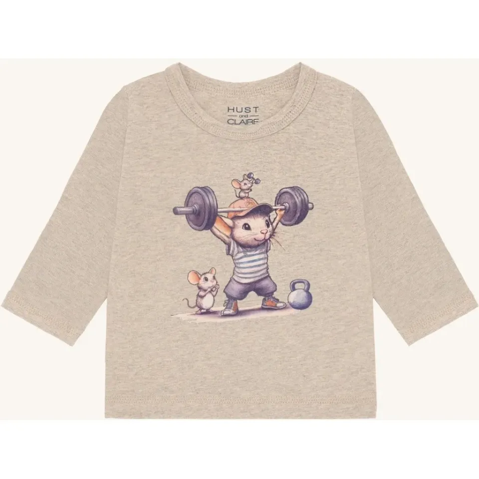 Hust & Claire August Strong Mouse bluse Biscuit
