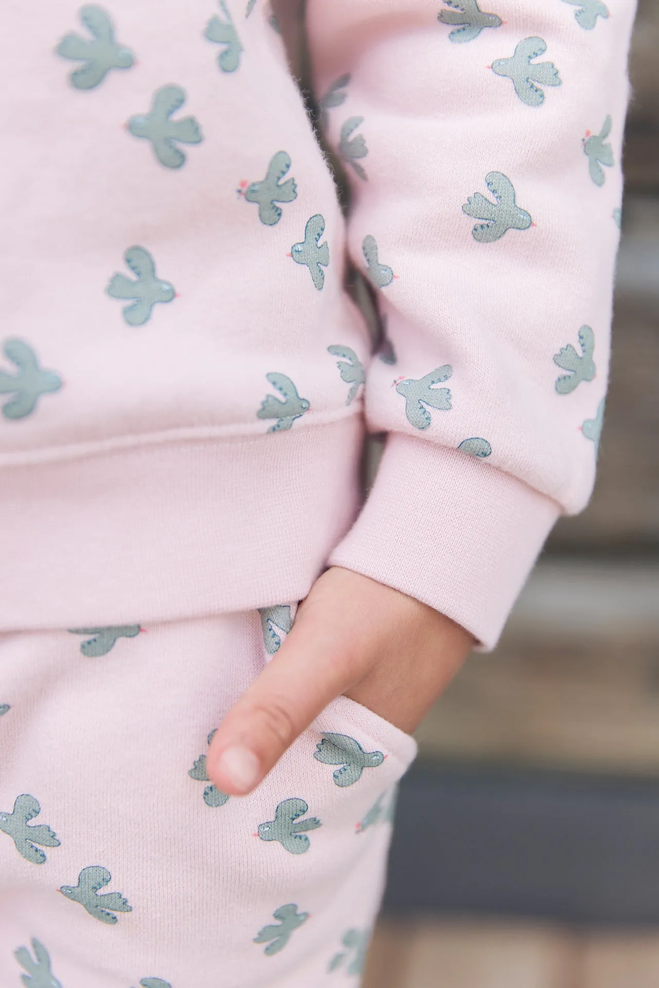 Bonton Smile Birdy Little Birdy sweatshirt lyserød