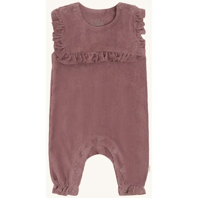 Hust & Claire Mem Velour heldragt Plum fløjl