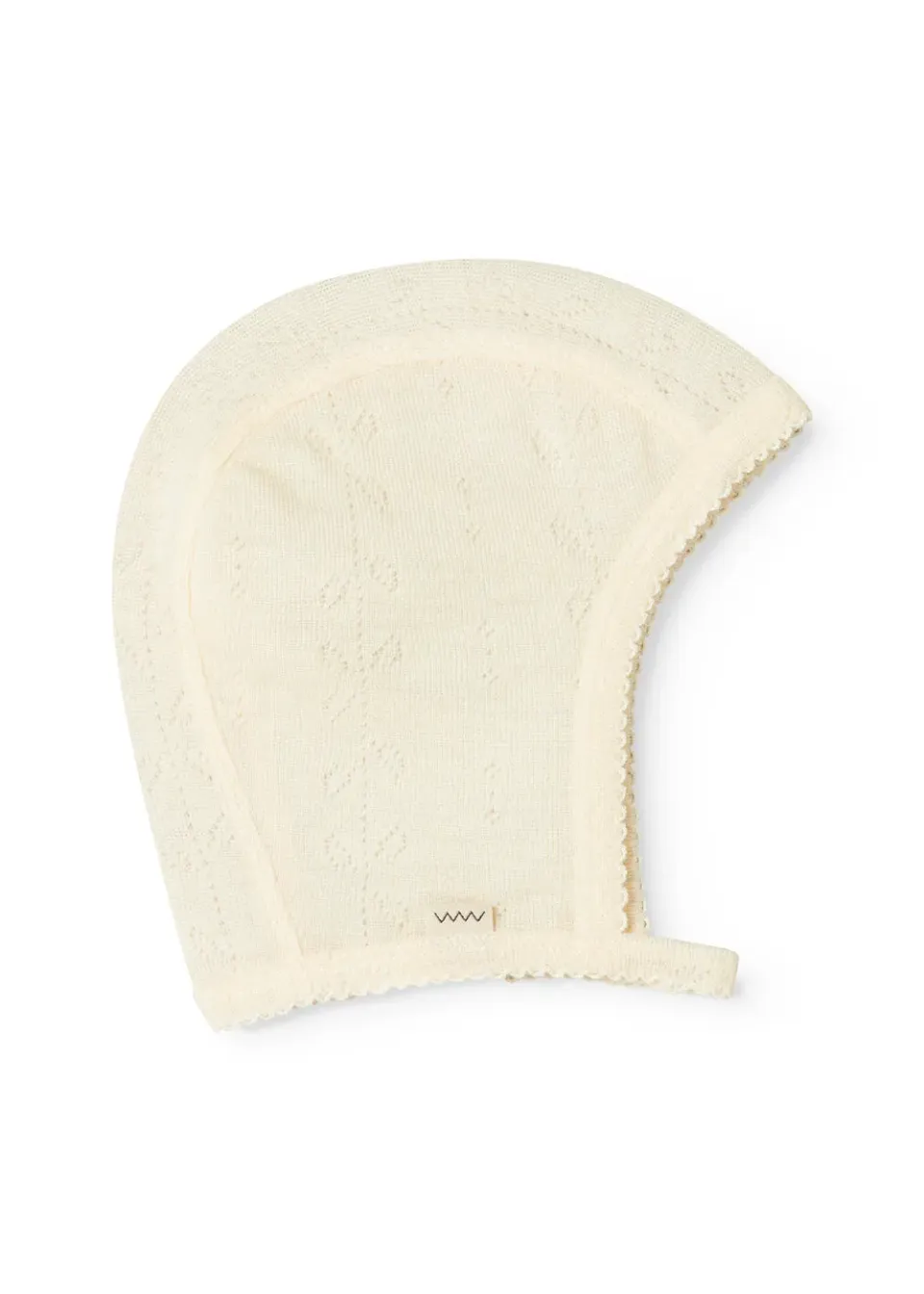 MarMar Copenhagen Hoody Uld Pointelle babyhue Natural uld
