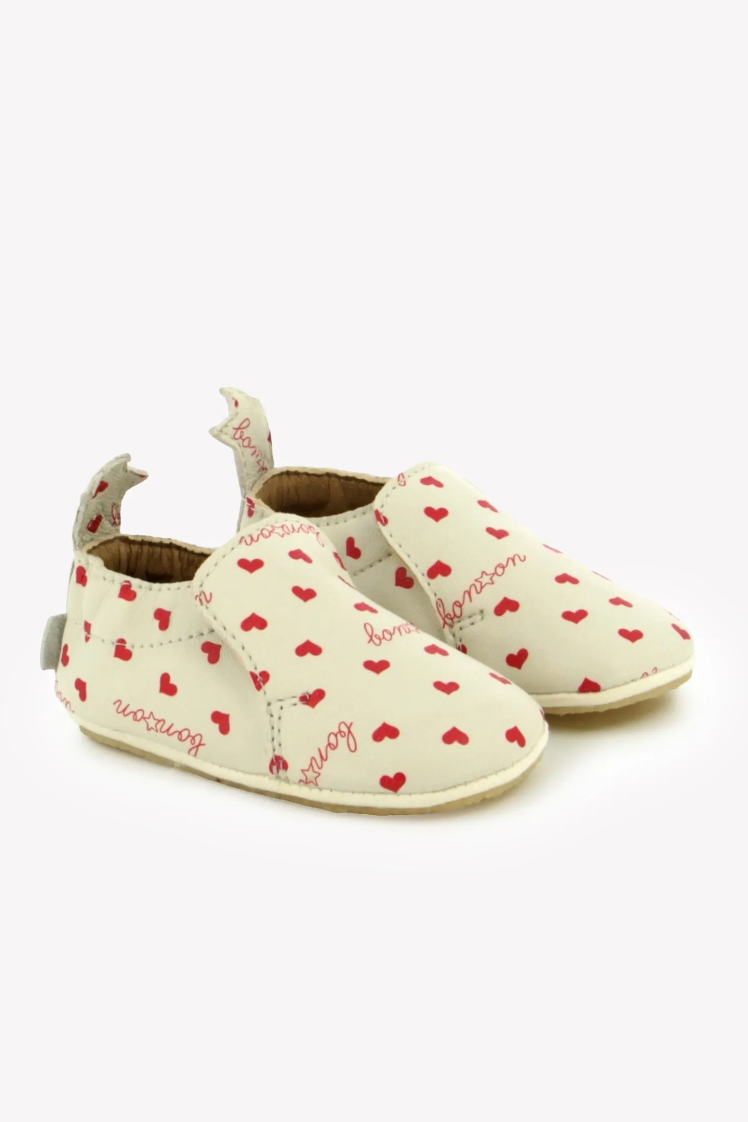 Bonton Doudou Star Cœurs sutsko 18/19 med blød sål
