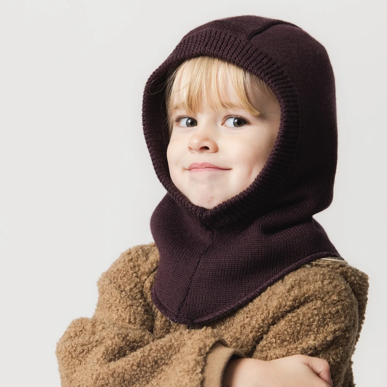 MINI A TURE Matjork elefanthue Outer space merino uld