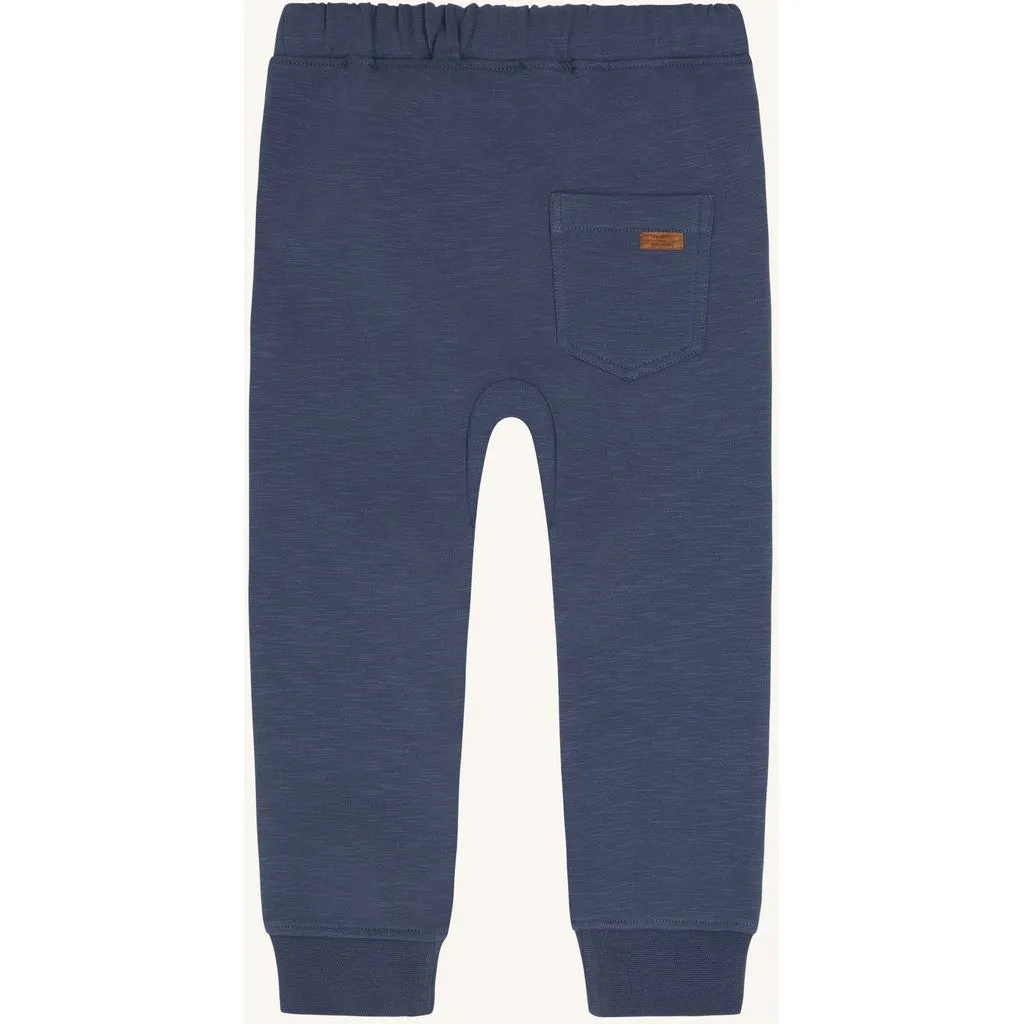 Hust & Claire HCGeorge Solid Brushed joggingbukser Vintage Indigo øko