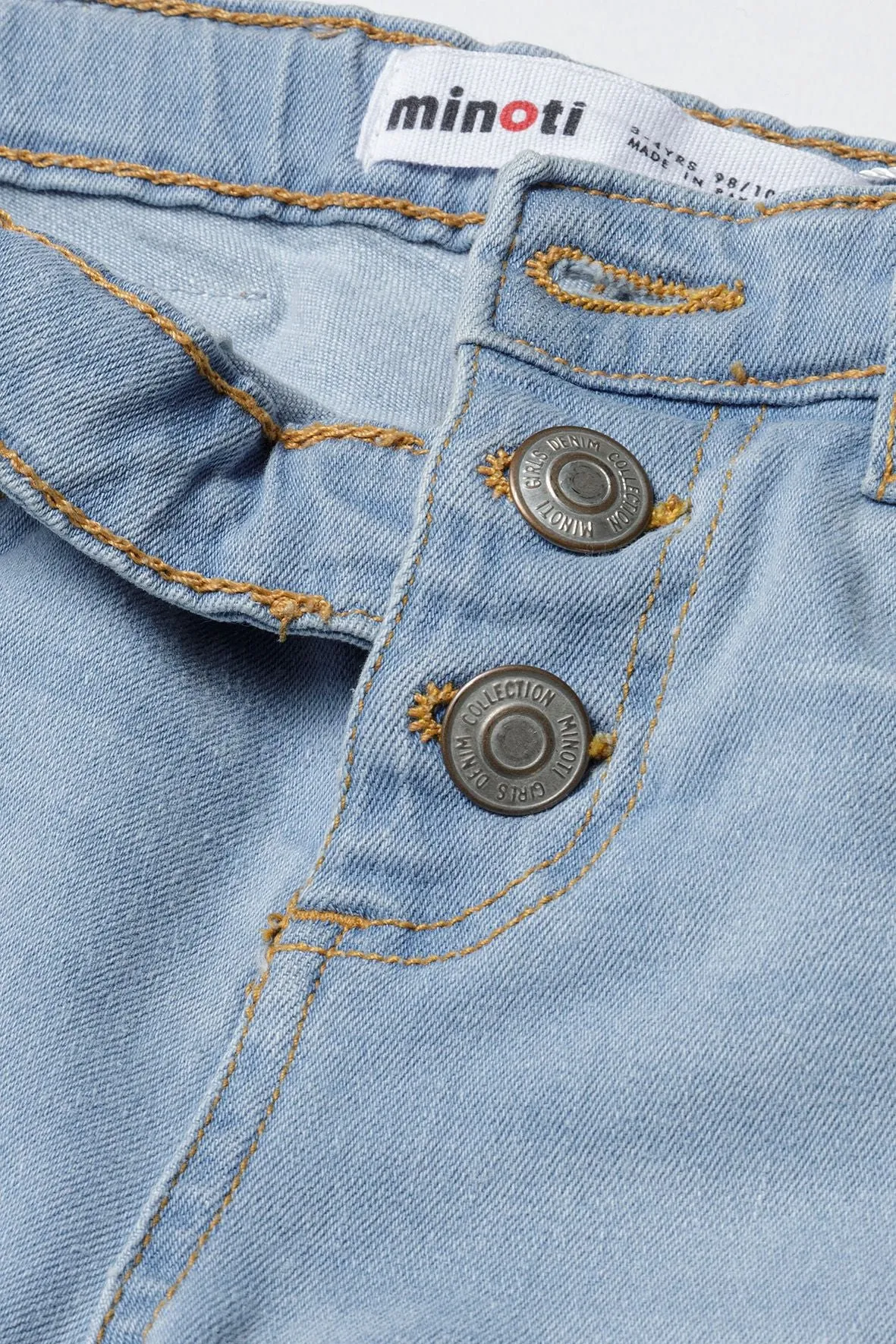 Minoti 38807 skinny jeans pige lyseblå bomuld