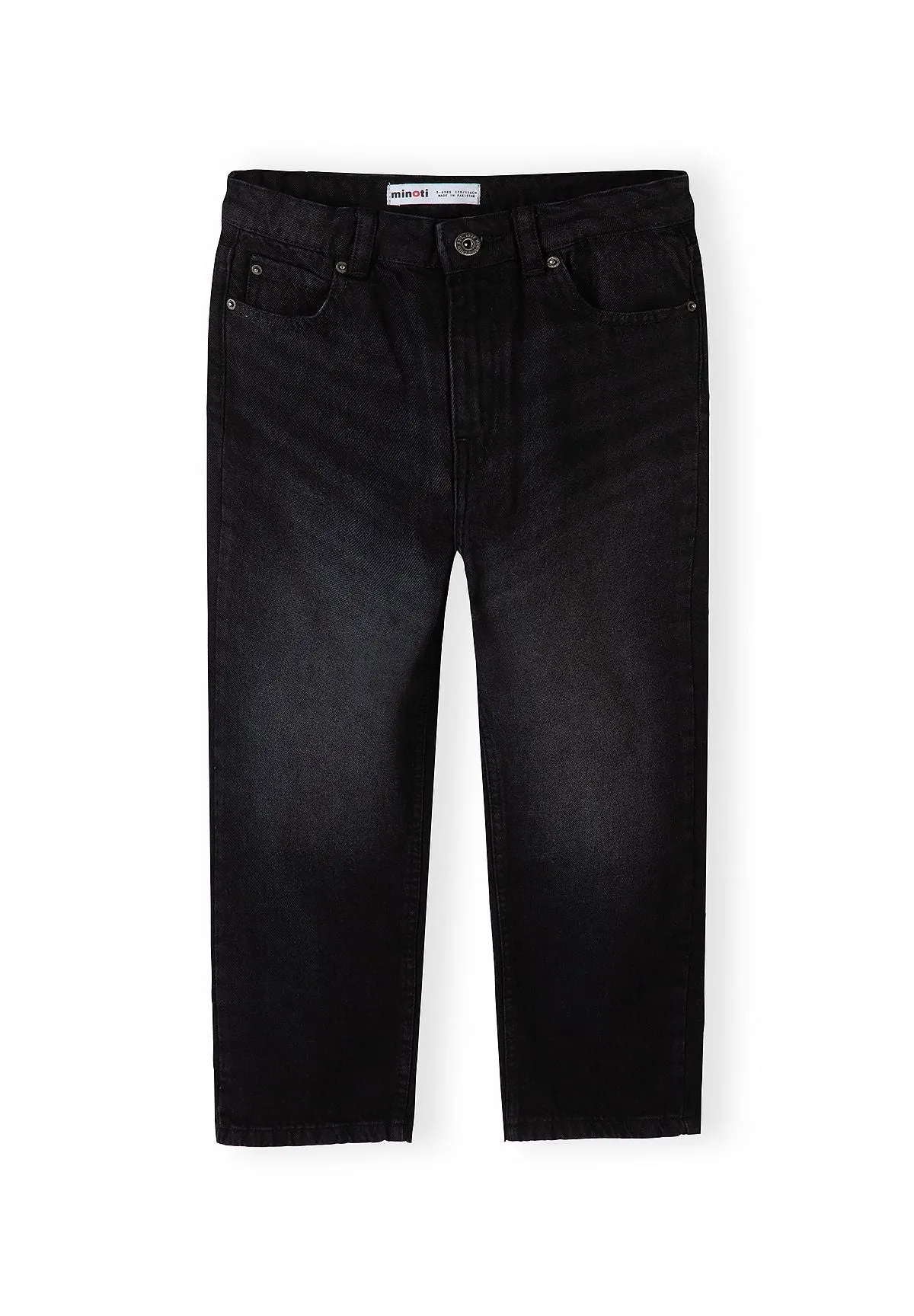 Minoti baggy-jeans sort vasket 5 lommer