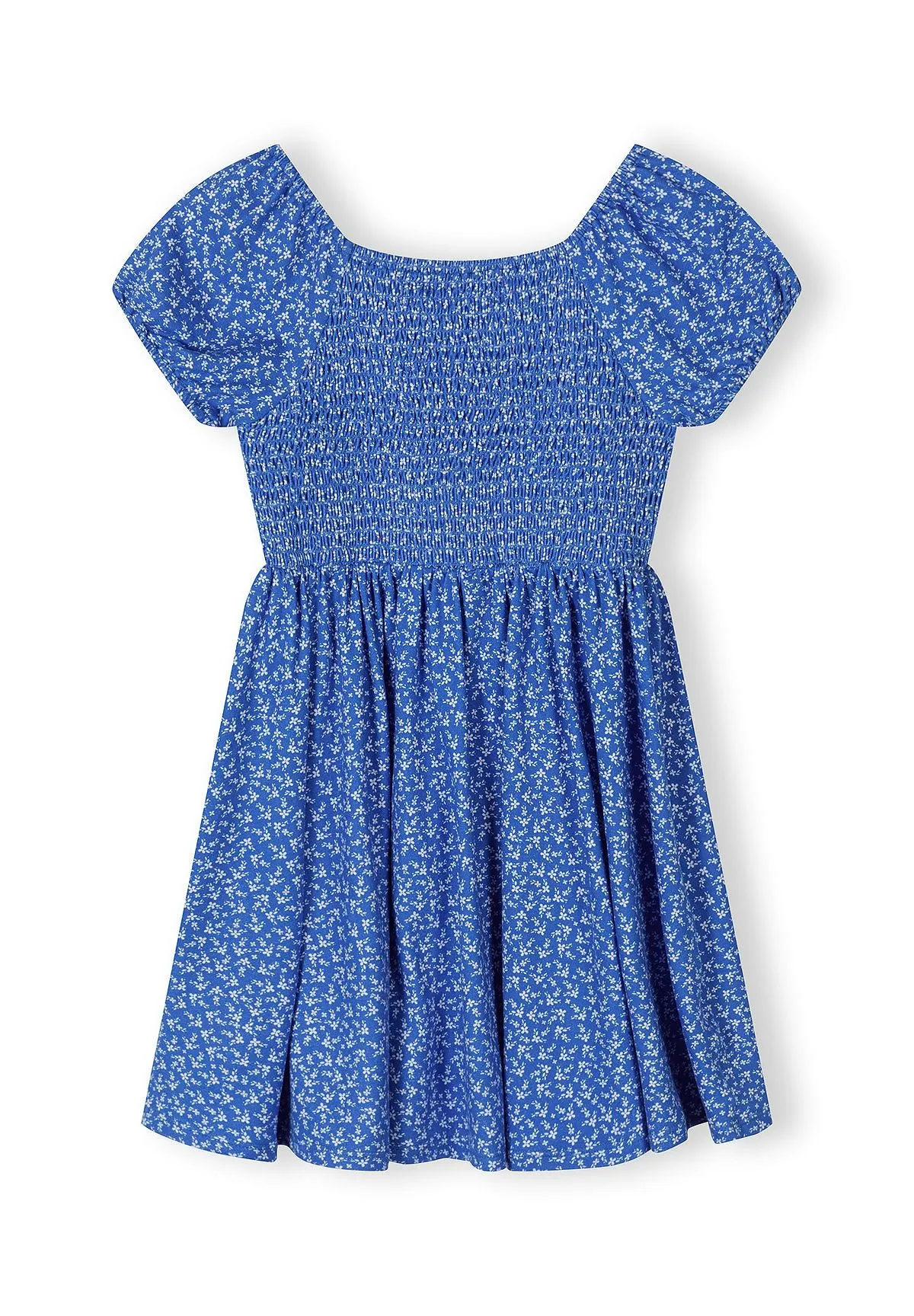 Minoti 44643 jerseykjole blå blomster