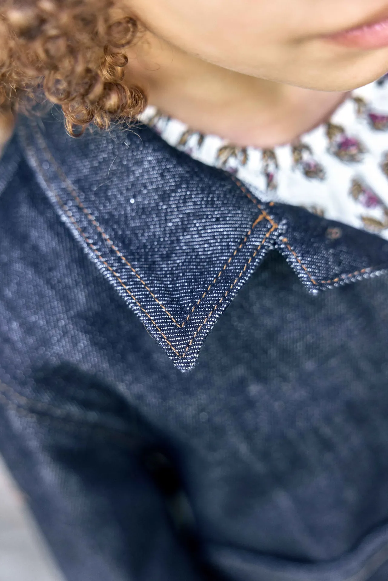 Bonton Ermana Denim Brut jakke broderi