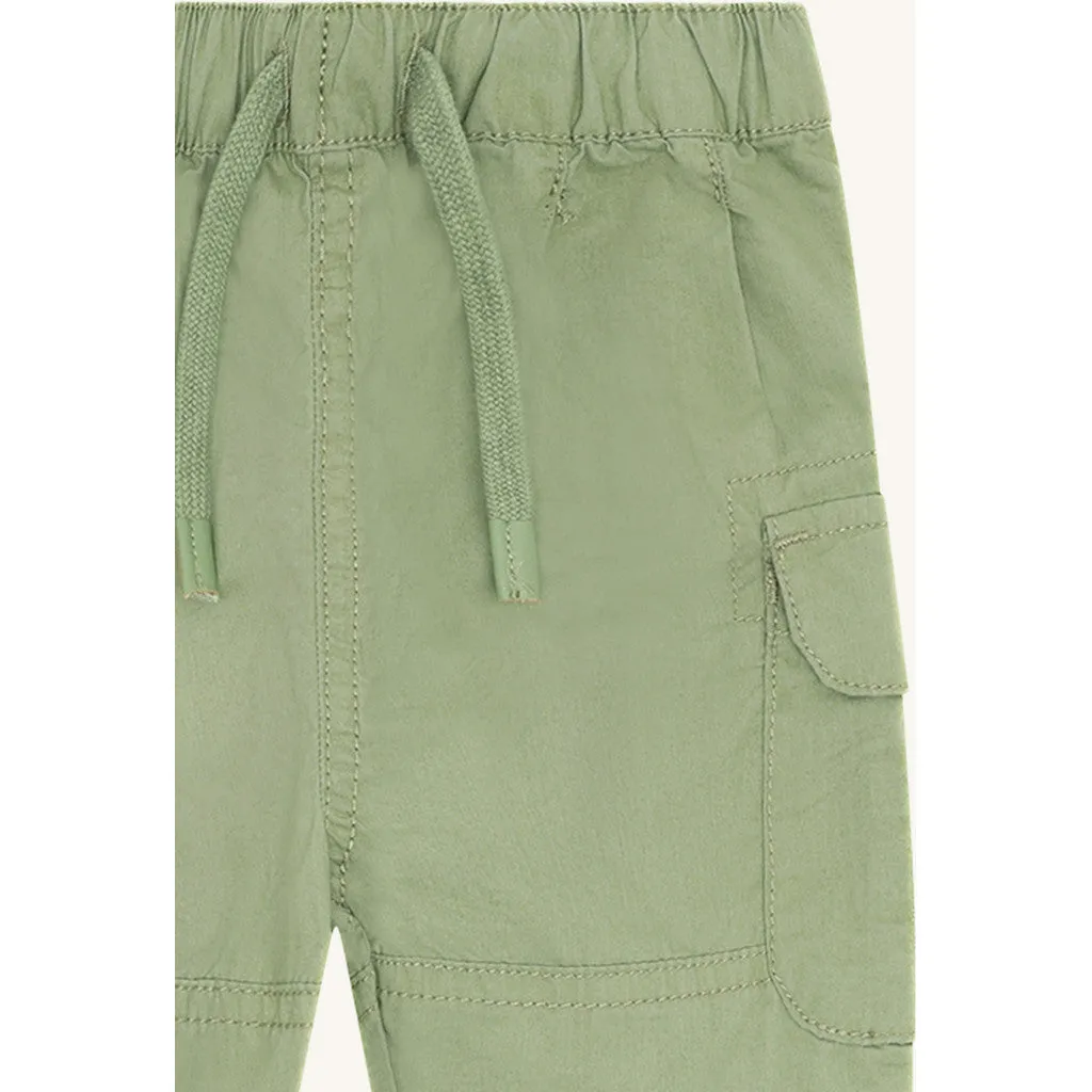 Hust & Claire HCTue Cargo bukser Light Green bomuld