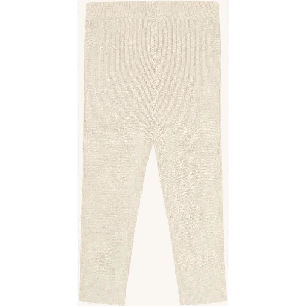 Hust & Claire HCLui Knit Rib leggings sandshell bambus