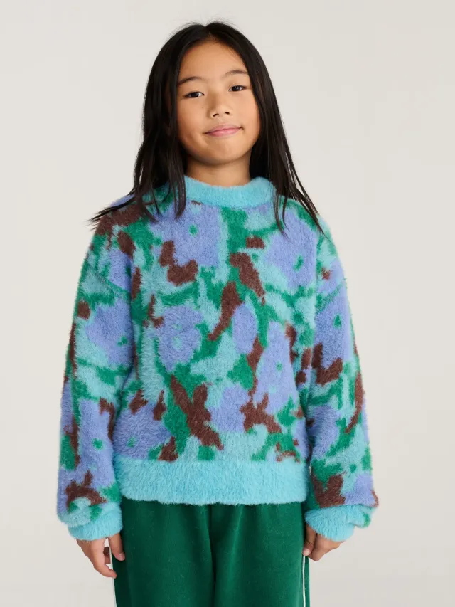 Bobo Choses Watercolor jumper grøn 2-3Y løs