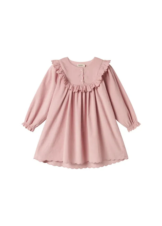 MarMar Delina LS kjole Soft Berry fløjl