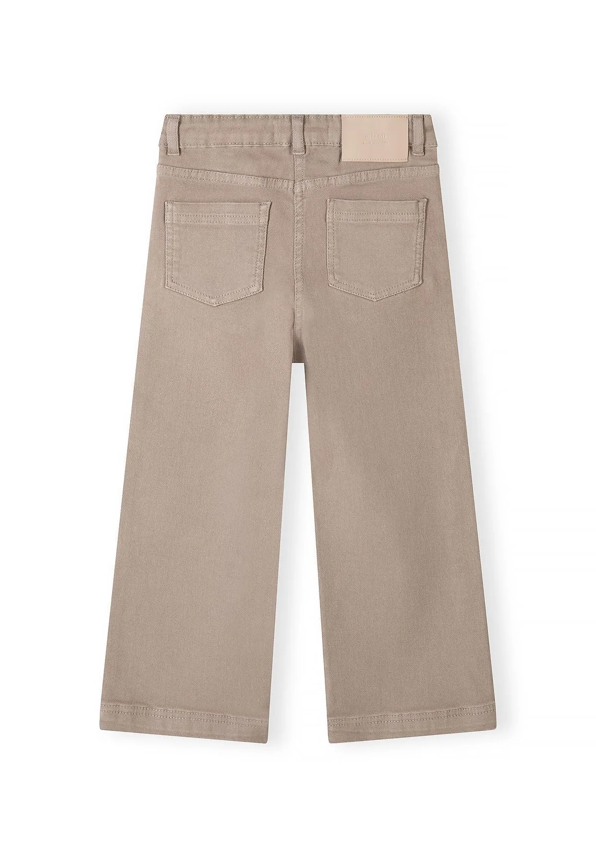 Minoti vide bukser pige beige 5-lommer