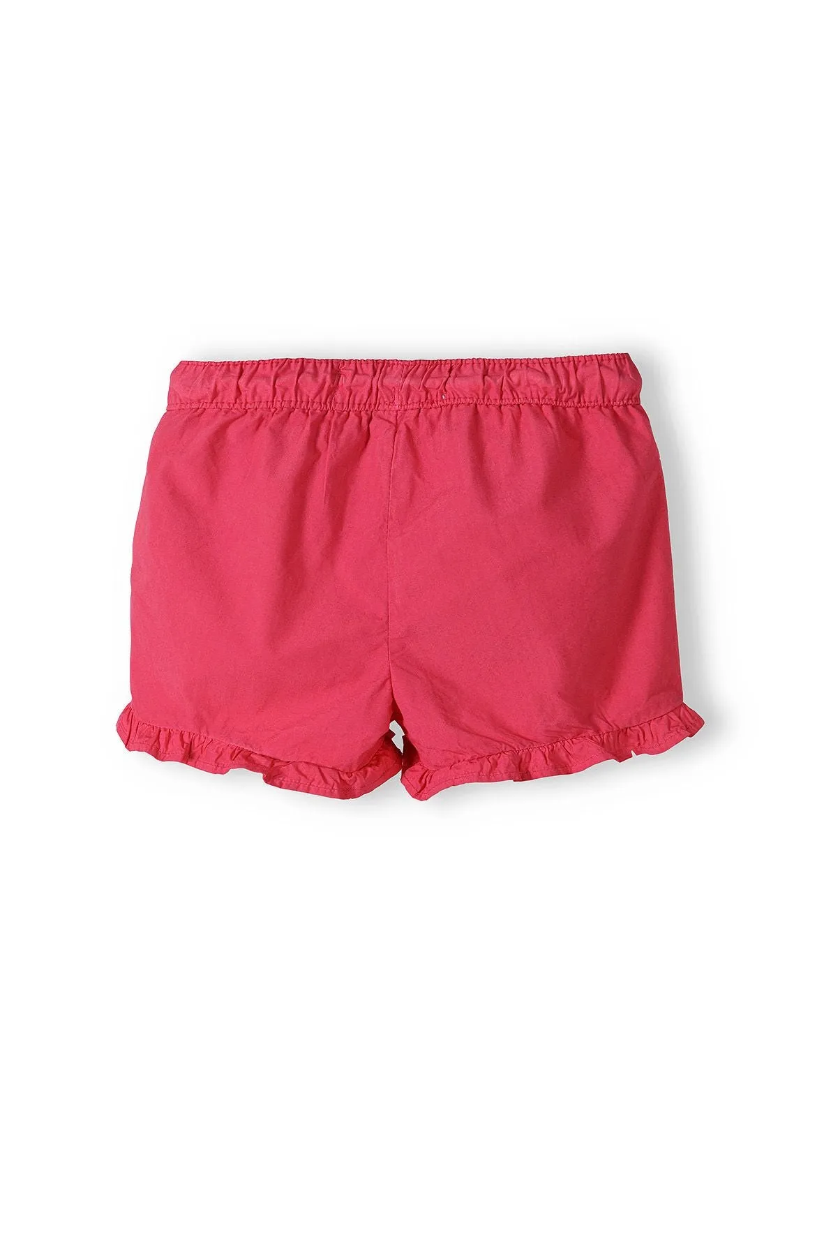 Minoti 38841 shorts til piger rosa melange flæse