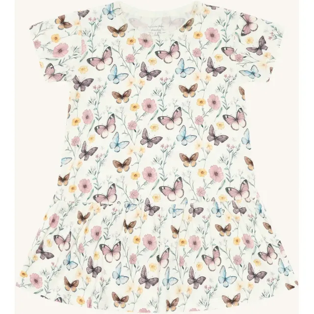 Hust & Claire Fuia Butterfly kjole Ivory bambus