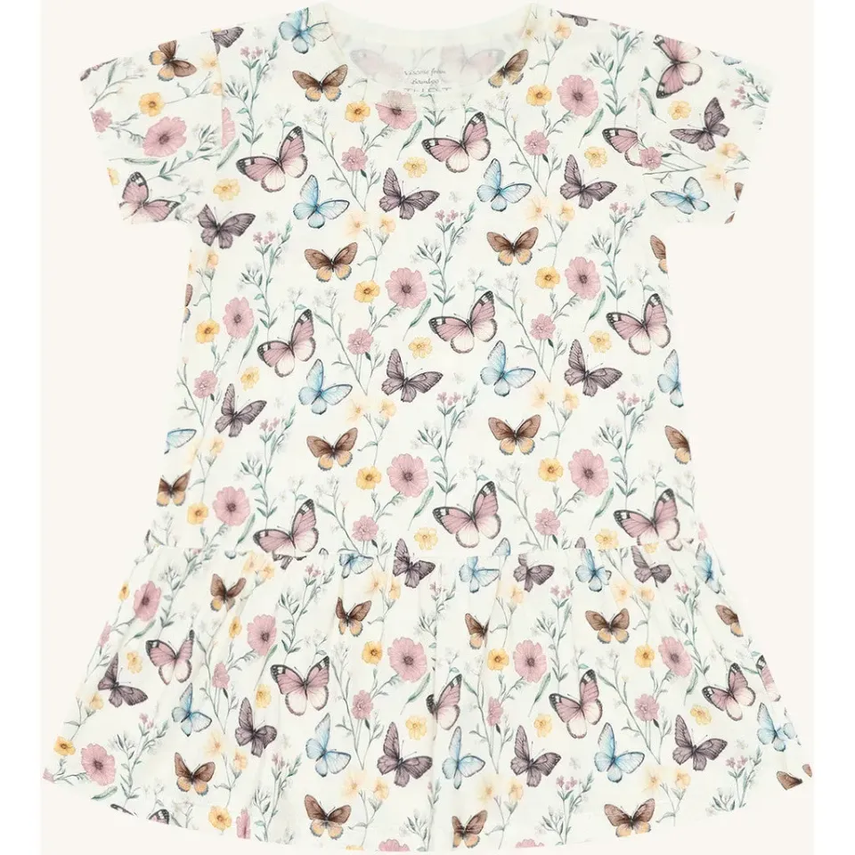 Hust & Claire Fuia Butterfly kjole Ivory bambus