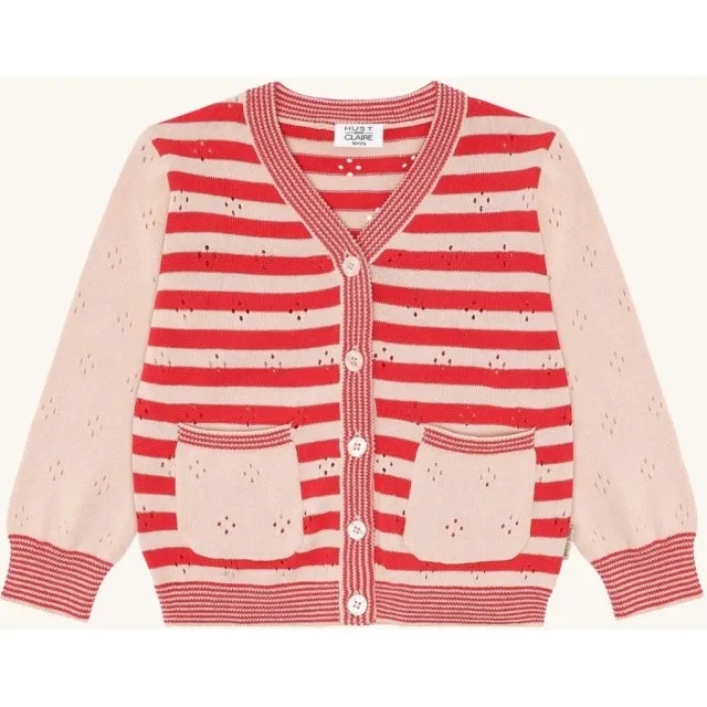 Hust & Claire HCCamilla Stripes cardigan Poppies
