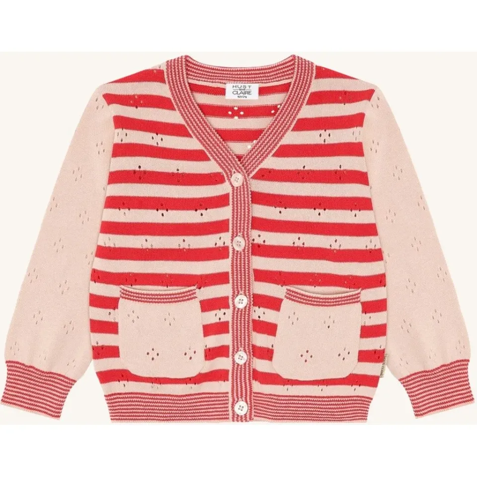 Hust & Claire HCCamilla Stripes cardigan Poppies