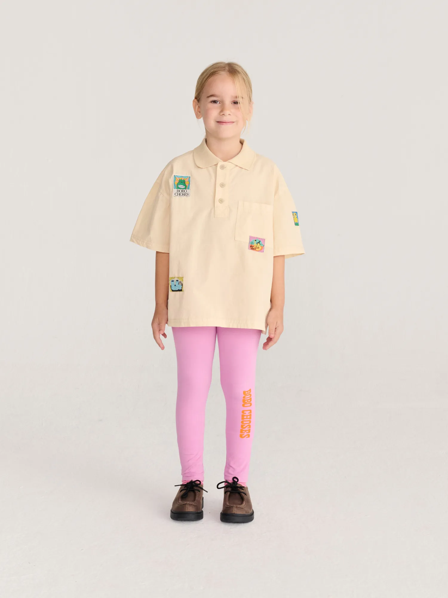 Bobo Choses Pop leggings 2-3Y lyserød bomuld