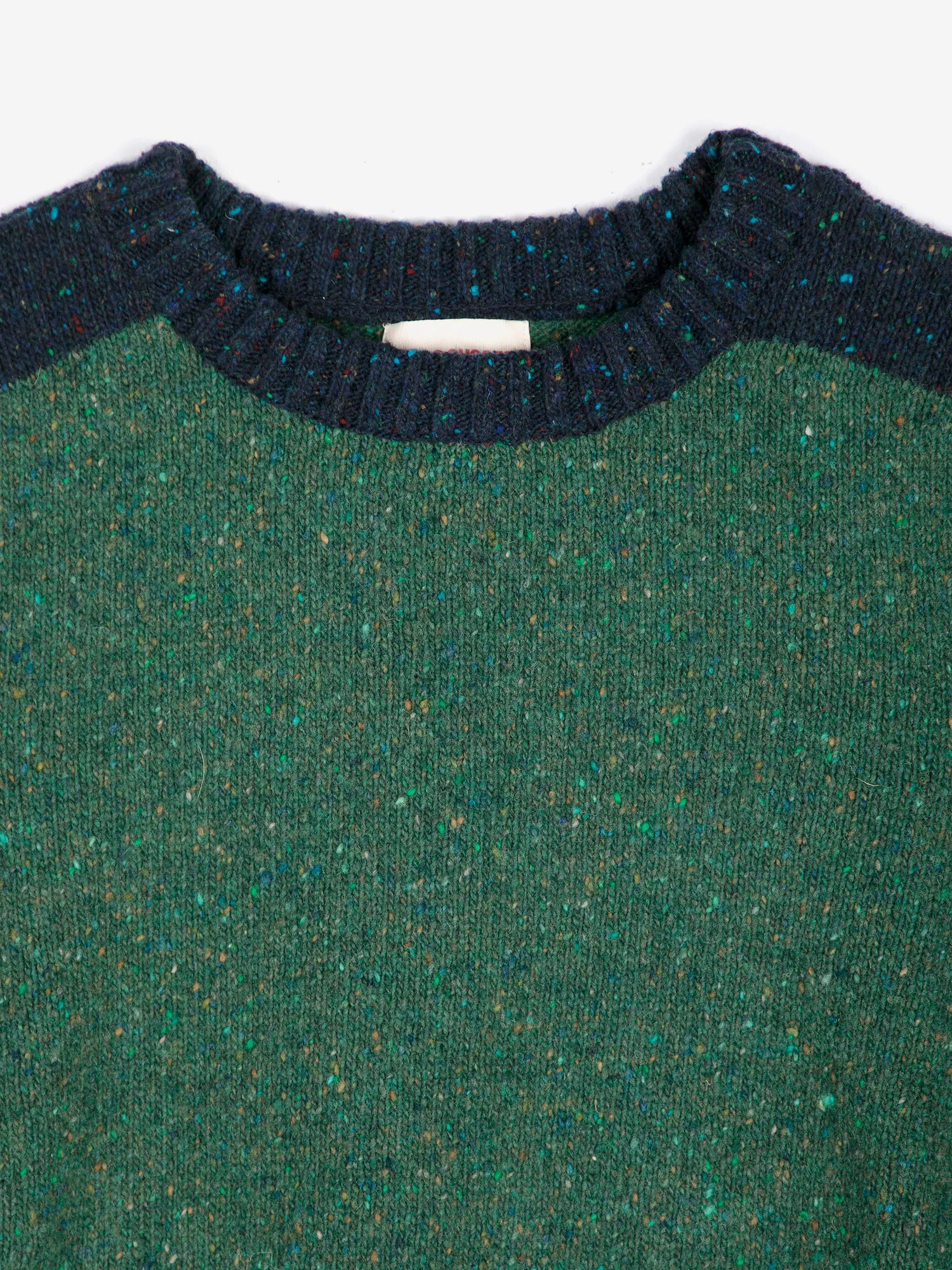 Bobo Choses Color Block Wool Blend Jumper striktrøje grøn
