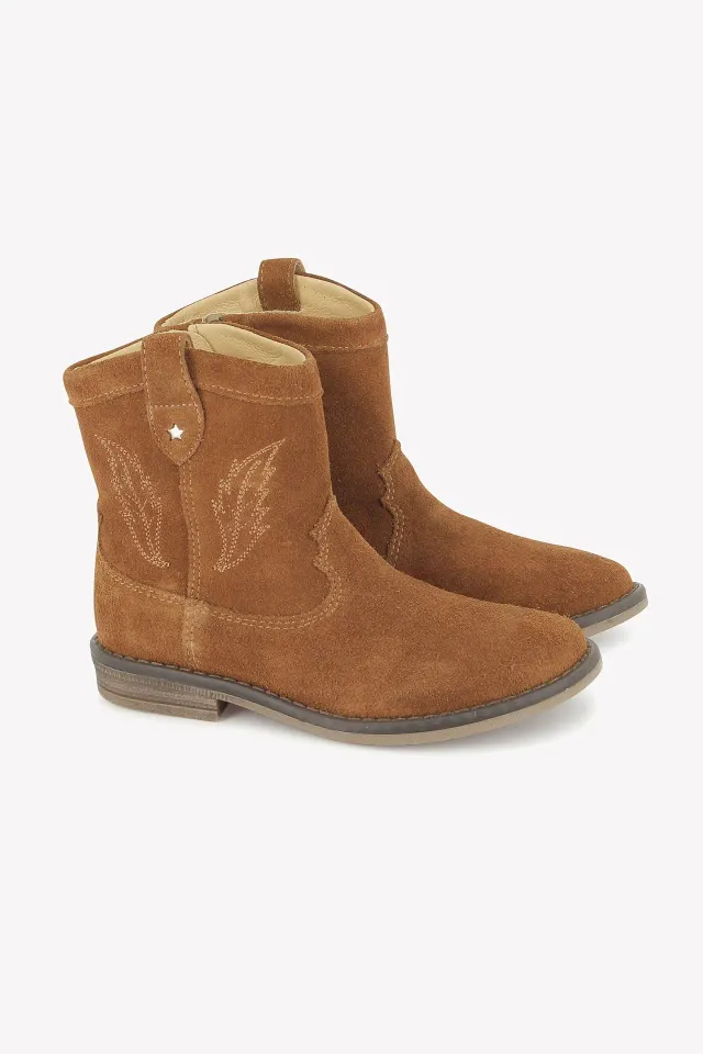 Bonton Rodeo støvler brun broderi 26-35