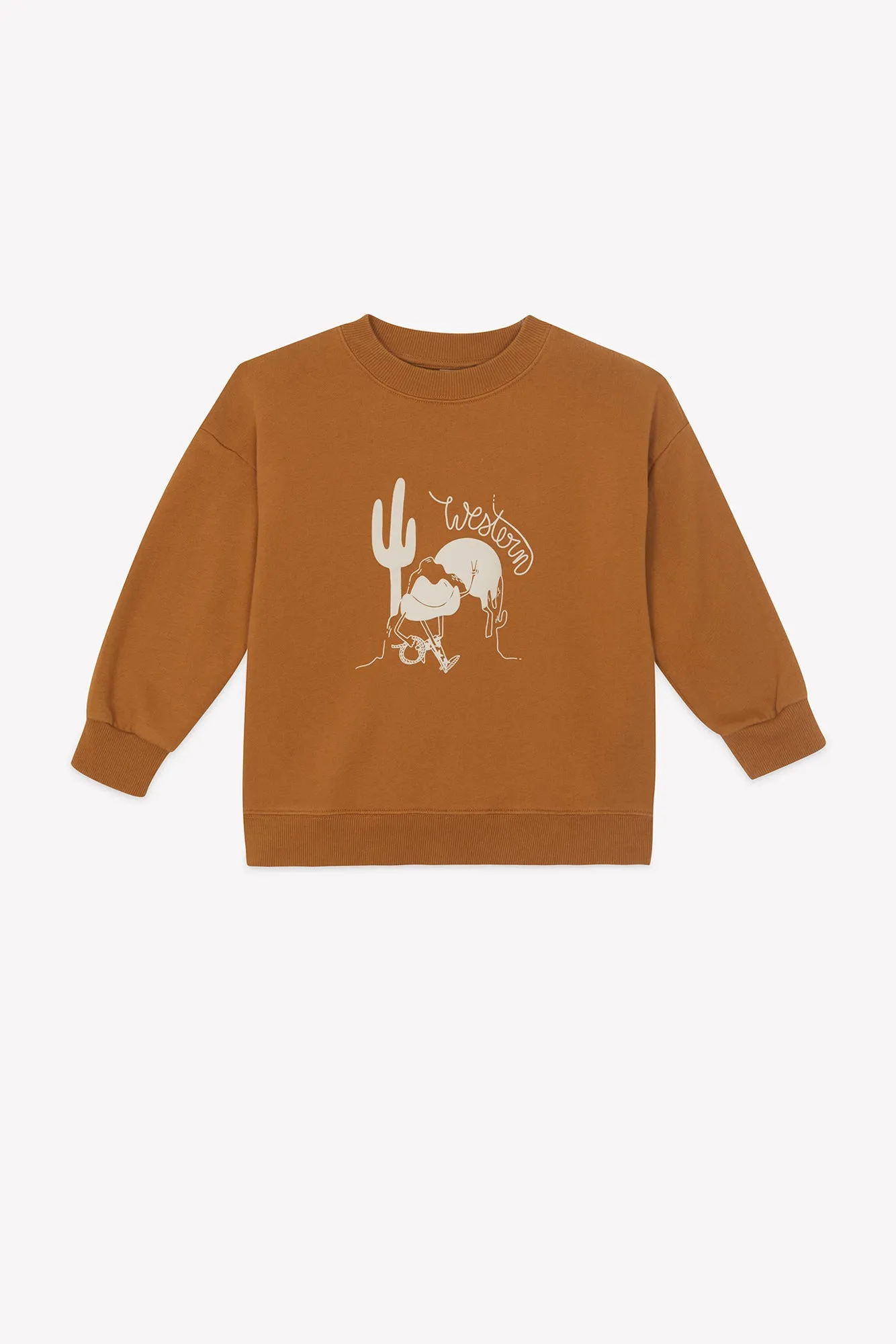Bonton Western Barn sweatshirt brun bomuld
