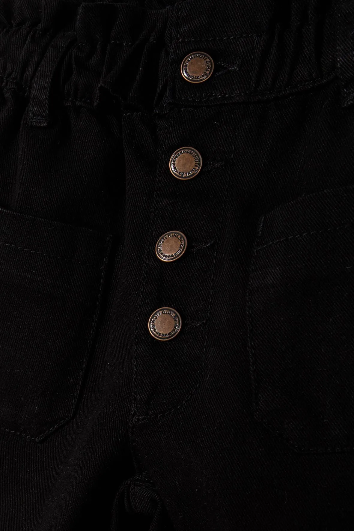 Minoti 39394 jeans sort paperbag til piger