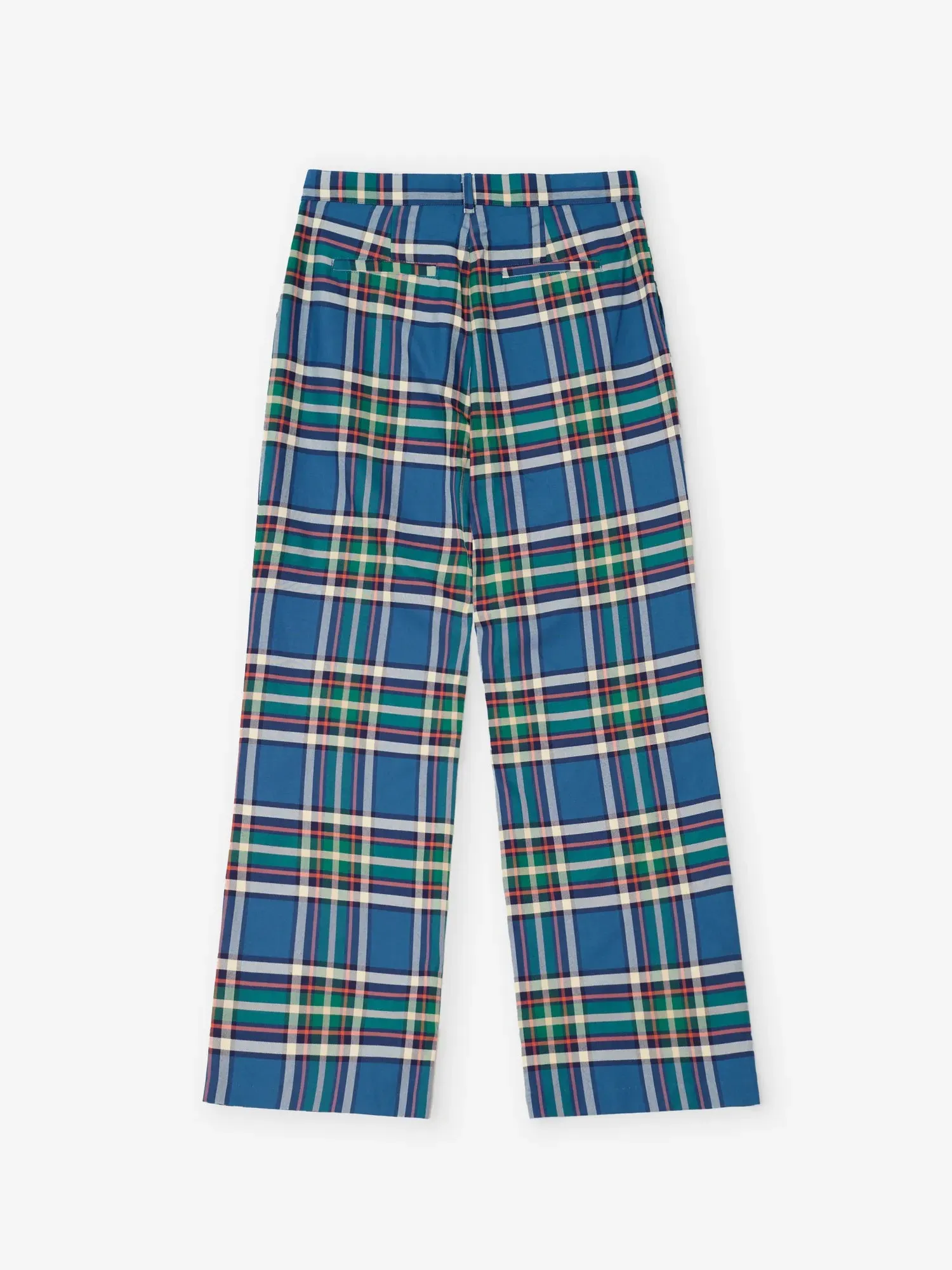 Bobo Choses All About Monsters Tartan bukser blå økologisk
