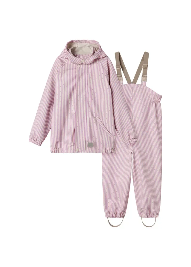 MarMar Oddy Set Pink Stripe regnsæt til børn