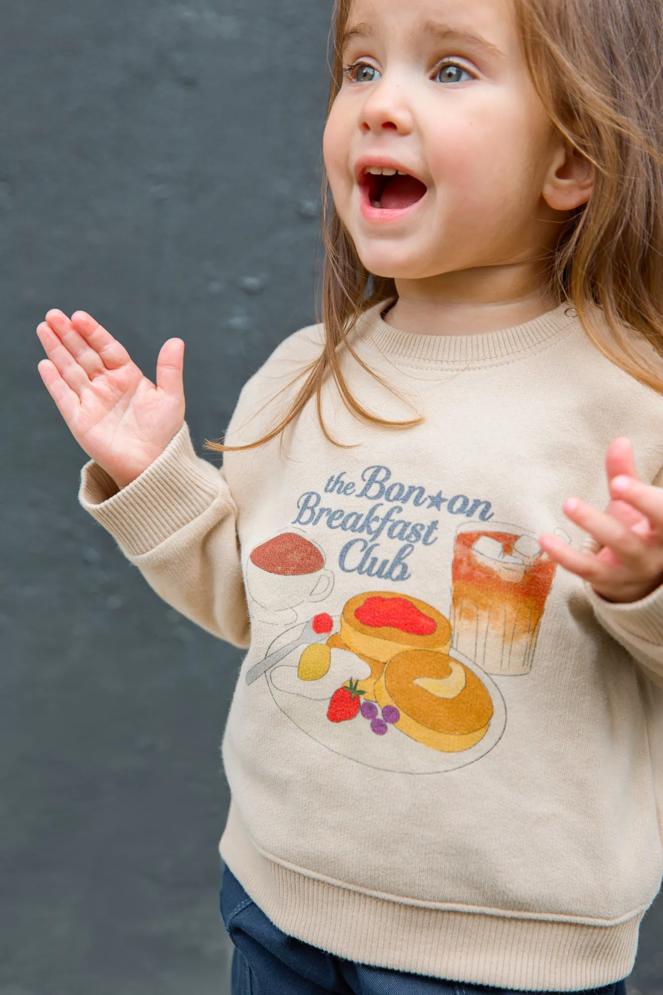 Bonton Smily Breakfast sweatshirt bomuld baby