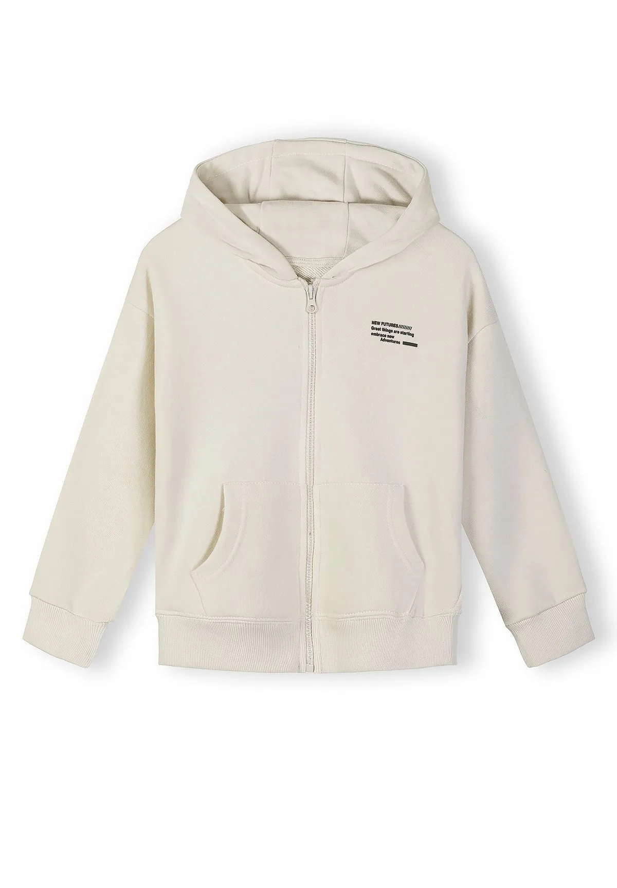 Minoti 44808 hættetrøje creme khaki 2-pak til børn