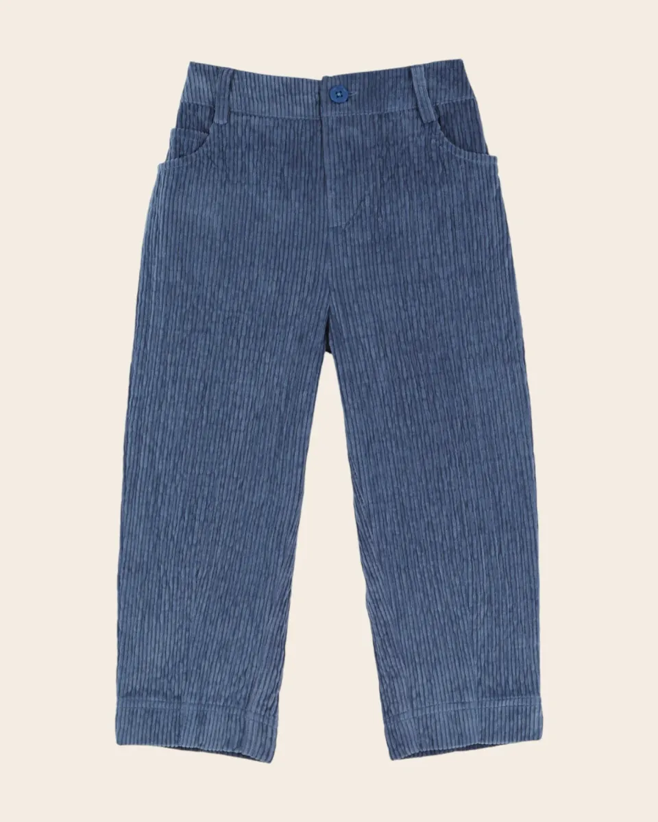 Emile et Ida Velours bleu bukser blå fløjl