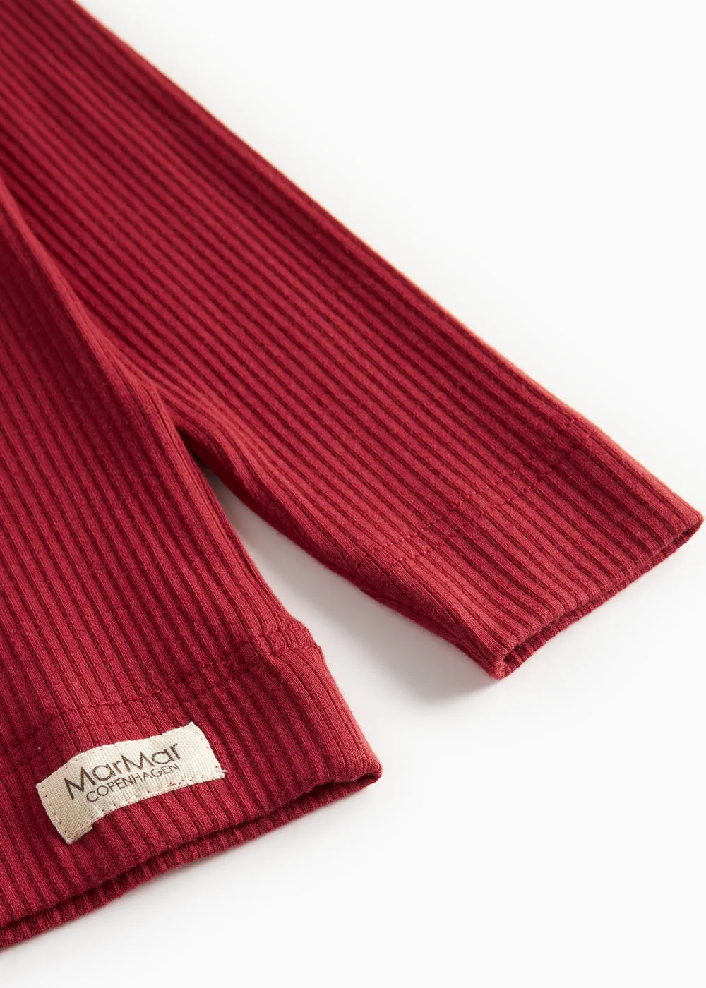 MarMar Tee LS langærmet t-shirt Hibiscus Red modal