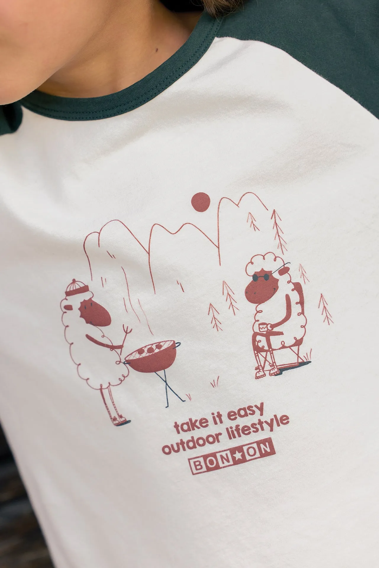 Bonton Tipi Outdoor t-shirt sort bomuld