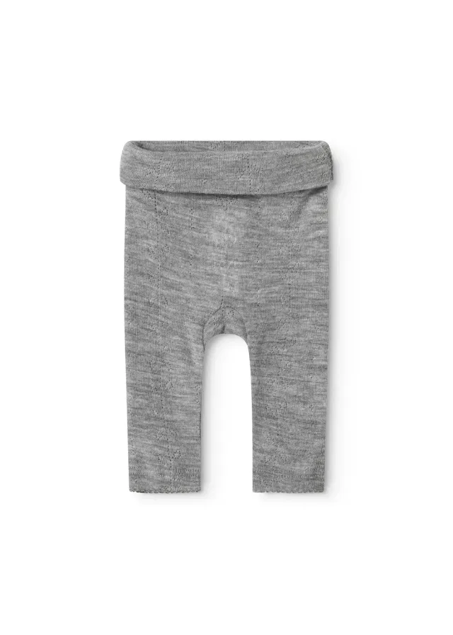 MarMar Piva bukser Grey Melange uld pointelle