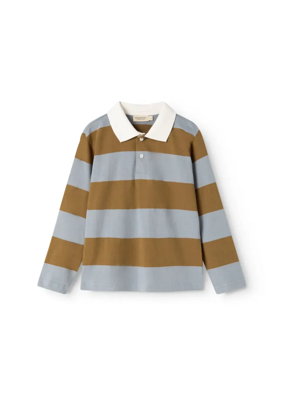 MarMar Copenhagen Tad Polo LS bluse Monsoon Blue Stripe