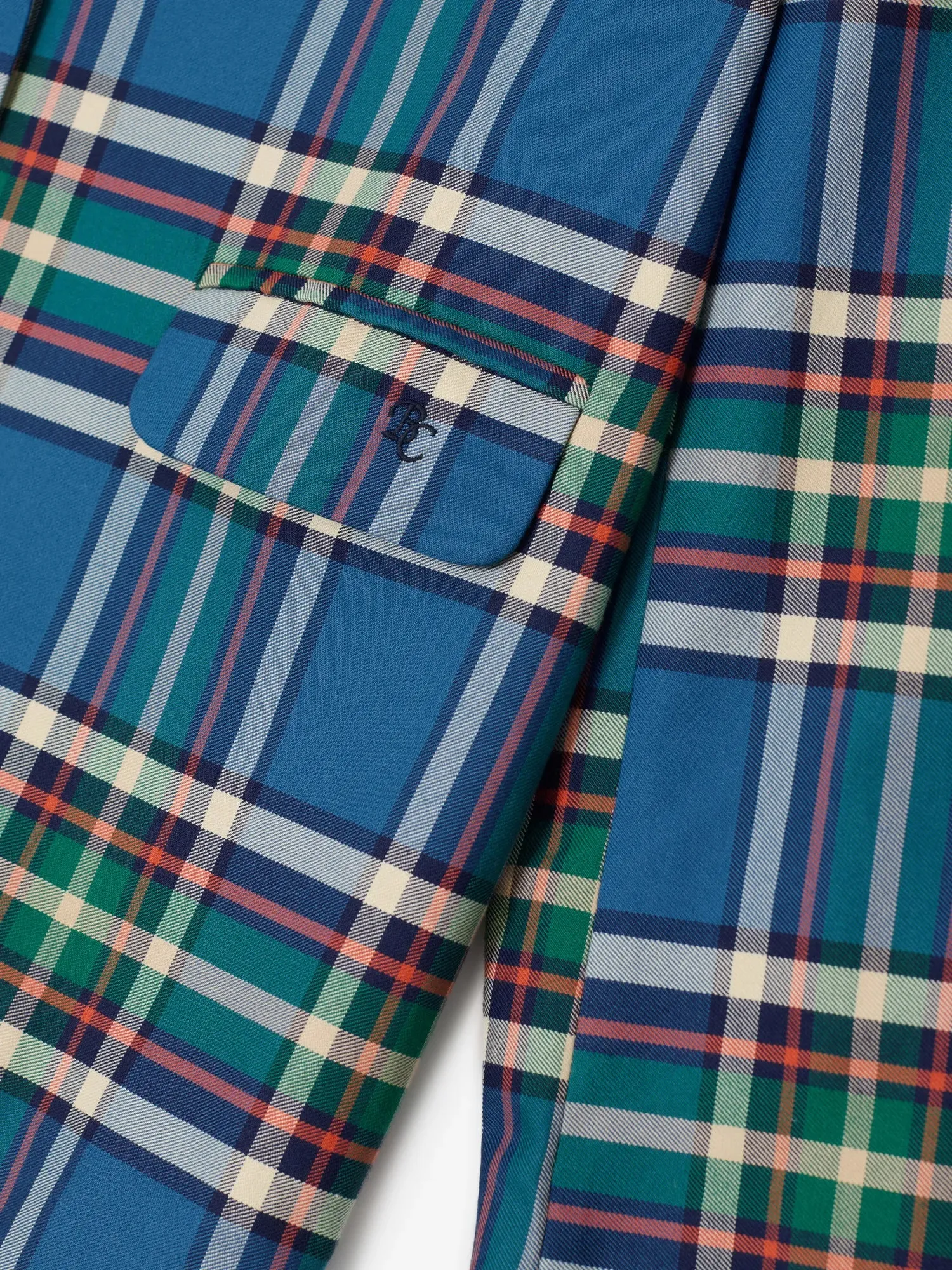 Bobo Choses Tartan blazer blå M bomuld