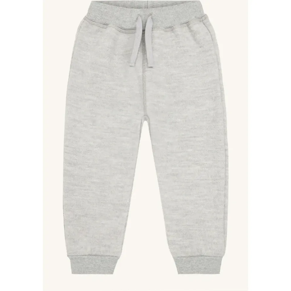 Hust & Claire Gia Boiled Wool joggingbukser Light Grey uld