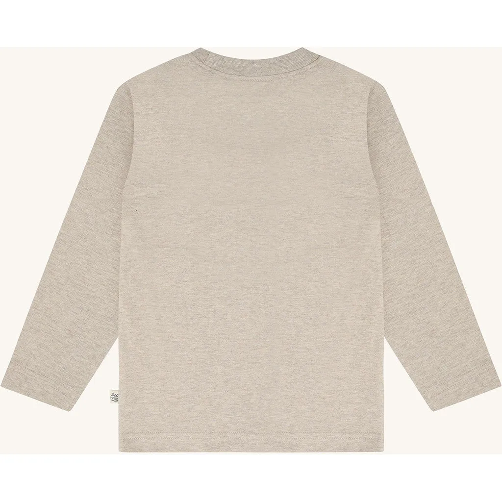 Hust & Claire HCAnton Racoon langærmet T-shirt Biscuit