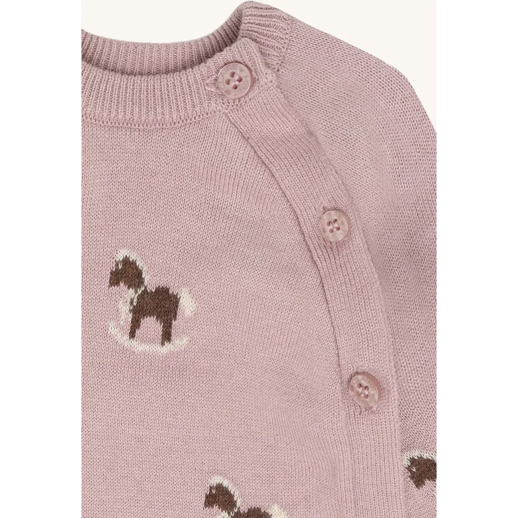 Hust & Claire Call Jacquard cardigan Heather